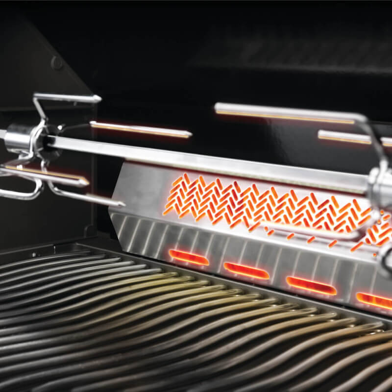 Napoleon Prestige PRO Grill | Rotisserie Kit Close Up