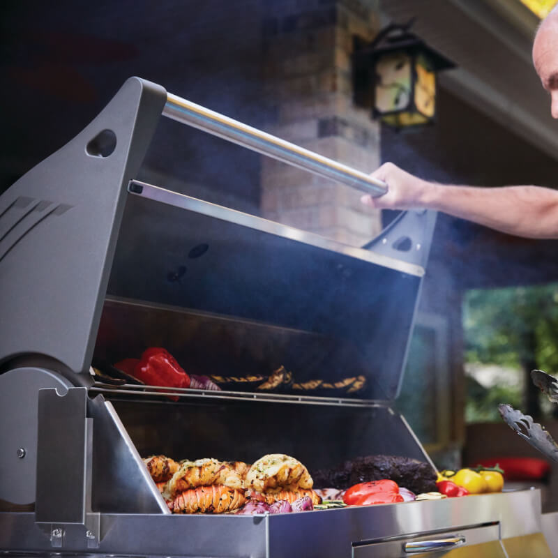 Napoleon Professional Freestanding Charcoal Grill | Shown Grilling BBQ