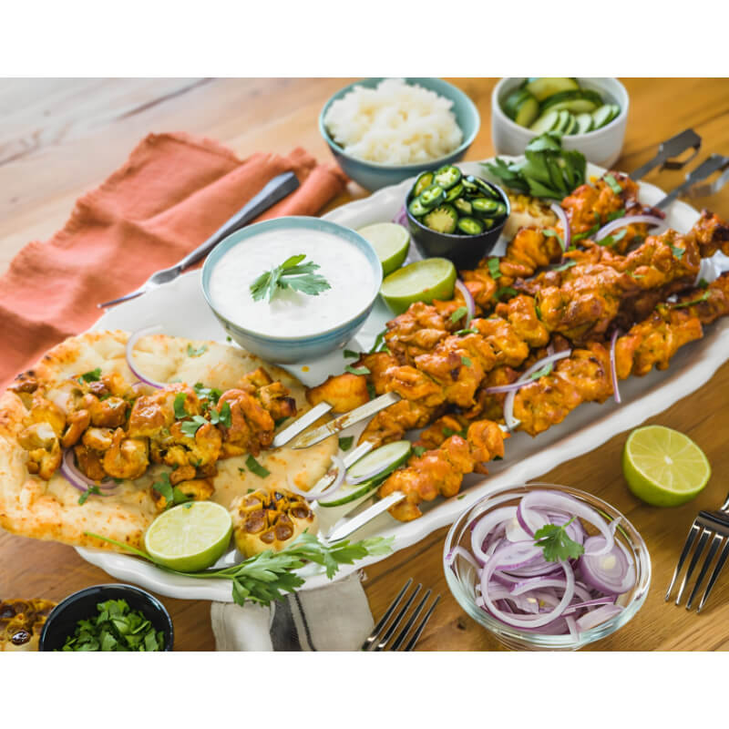 Napoleon Rotisserie Shish-Kebab Skewer Set with Removable Skewers | Lifestyle