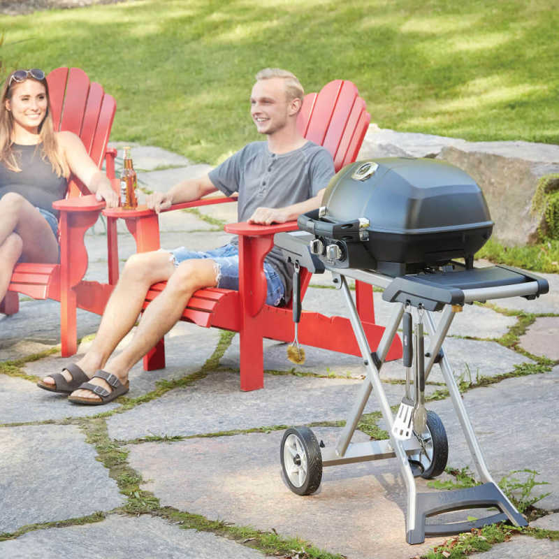 Napoleon TravelQ Pro 285X Portable Grill | Shown on Patio