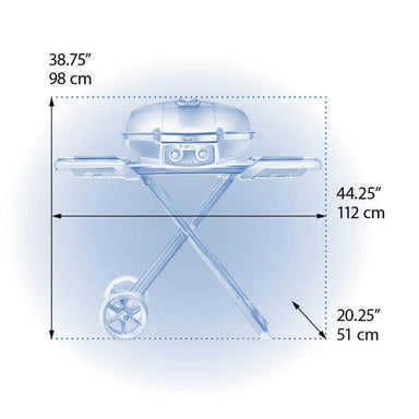 Napoleon TravelQ 285X Portable Gas Grill | Dimensions