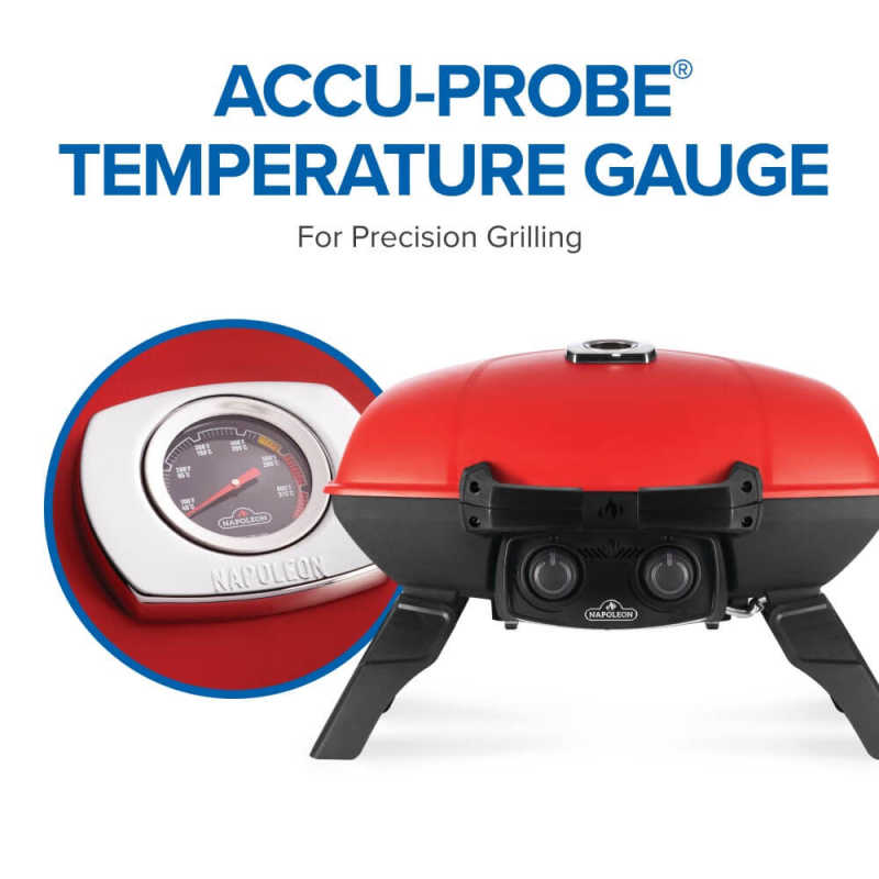 Napoleon TravelQ 285X Portable Propane Gas Grill | Temp Gauge