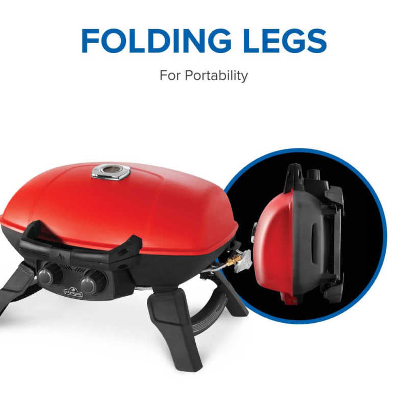 Napoleon TravelQ 285X Portable Propane Gas Grill | Folding Legs