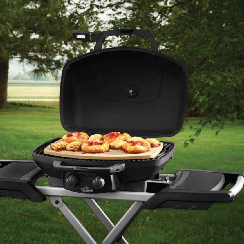 Napoleon TravelQ Pizza Stone | Shown on Grill