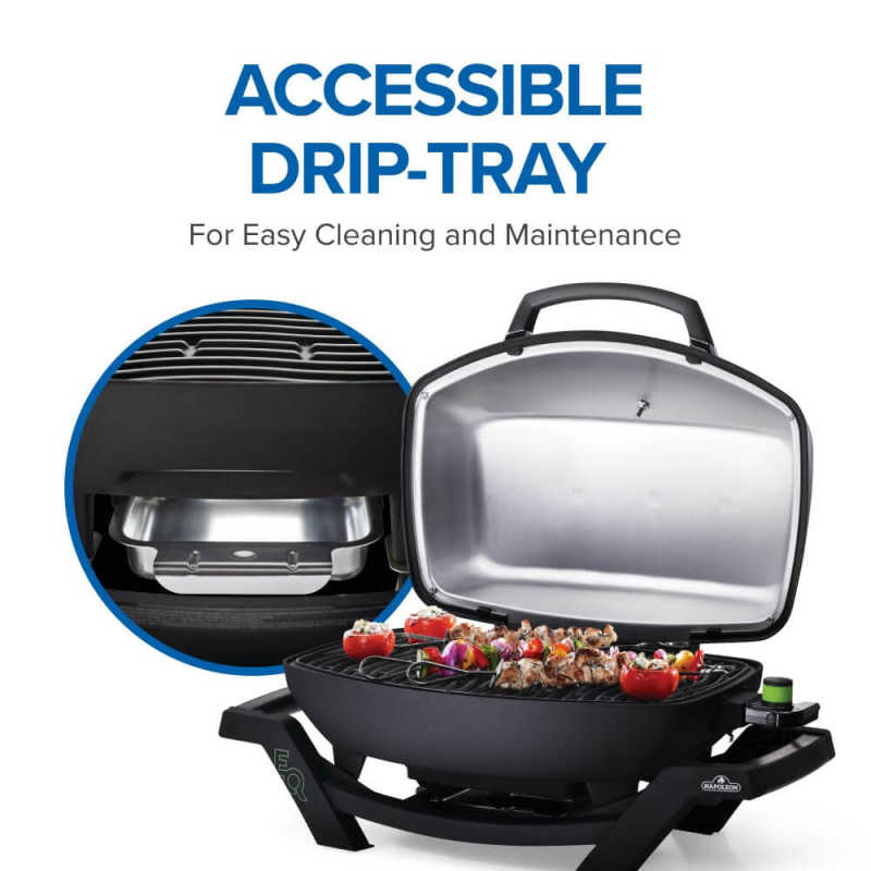 Napoleon TravelQ PRO 285 Portable Electric Grill | Drip Tray