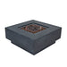 Elementi Manhattan Fire Pit Table in Dark Gray with Lava Rock