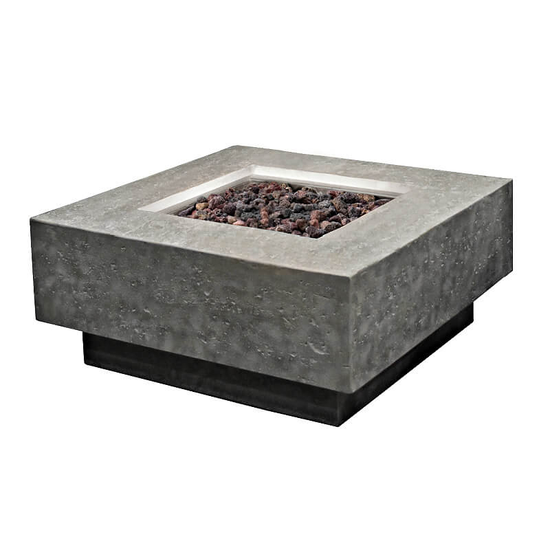 Elementi Manhattan Fire Pit Table with Concrete Construction