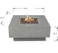 Elementi Manhattan Fire Pit Table with Dimension in Light Gray
