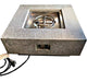 Elementi Manhattan Fire Pit Table with 12 inch Burner Pan in Stainless