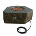 Elementi Colombia Hexagonal Concrete Fire Table with 10 Ft Gas Hose