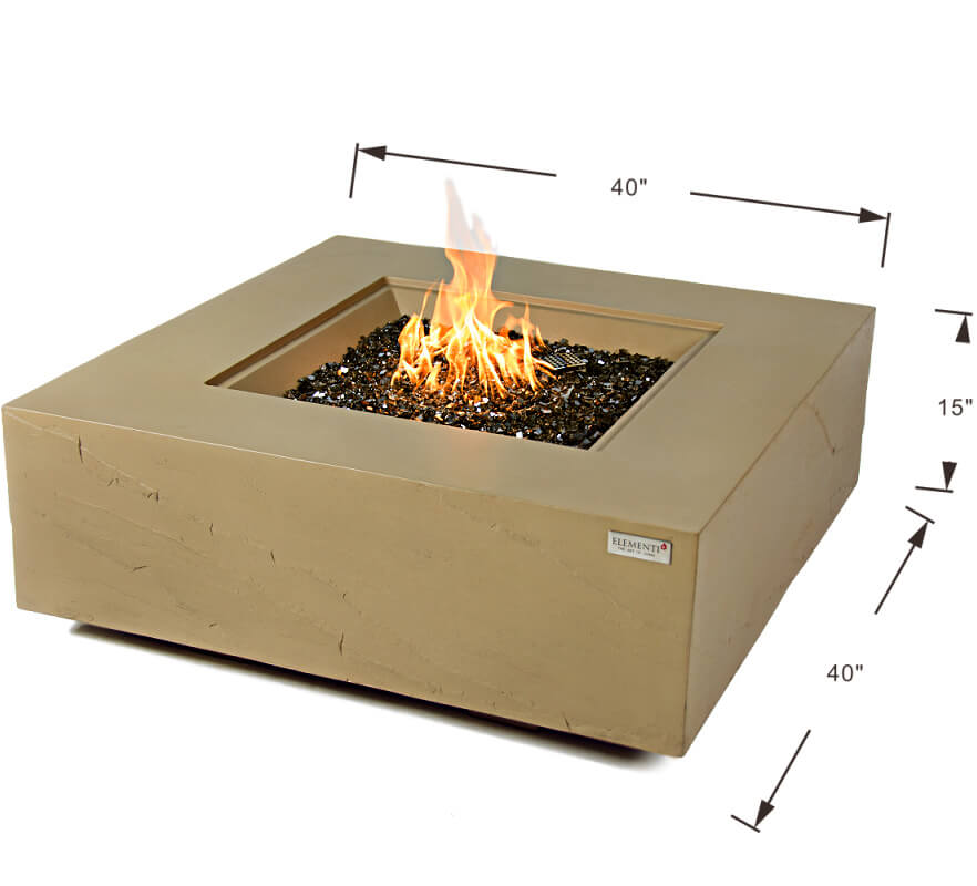 Elementi Plus Uluru Fire Table Dimensions