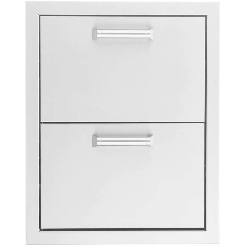 PCM 260 Series 16-Inch Stainless Steel Double Access Drawer - Contempo