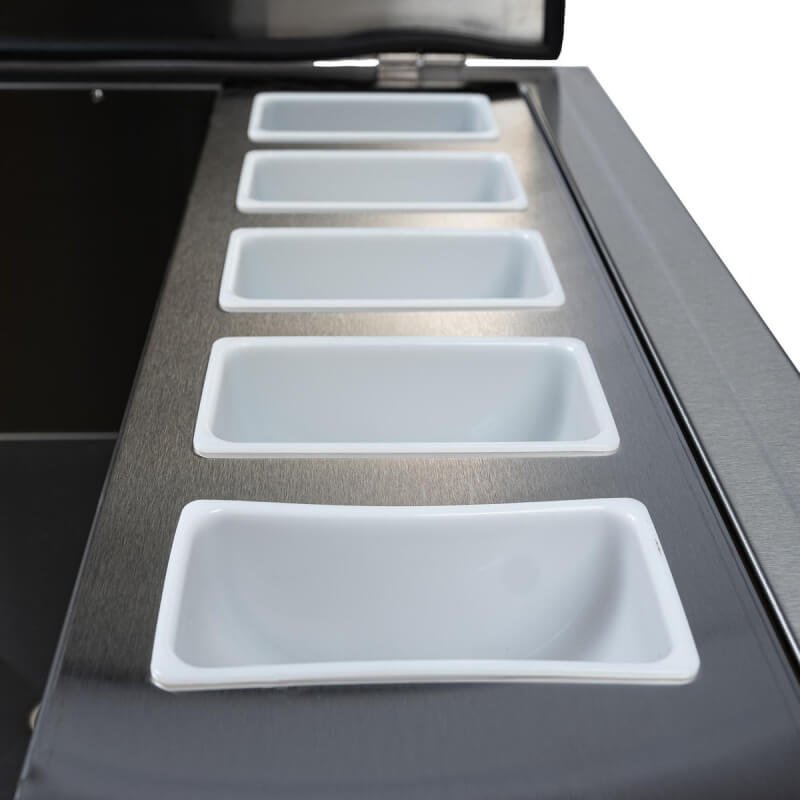 PCM 18-Inch Drop-In Ice Bin Cooler | Removable Condiments