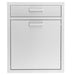 PCM Single Drawer & Roll-Out Trash/Recycling Bin Combo | 304 Stainless Steel