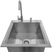 PCM 21-Inch Outdoor Rated Drop-In Bar Sink | 304 Stainless Steel