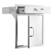 PCM Pcm 21 Inch Traditional Door Drawer Combo Storage | 304-Grade Stainless Steel | Made in USA