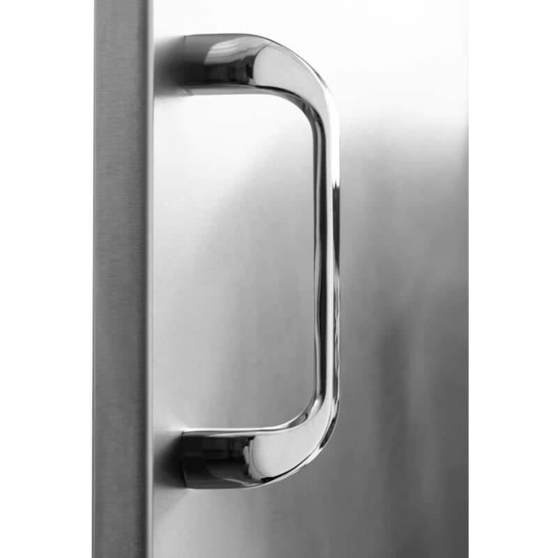 PCM 25-Inch Stainless Steel Double Access Door | Traditional Door Handles