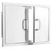 PCM 25-Inch Stainless Steel Double Door | Double Walled Stainless Steel