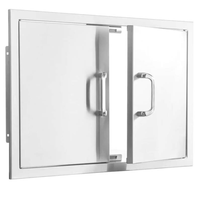PCM 25-Inch Stainless Steel Double Door | Double Walled Stainless Steel
