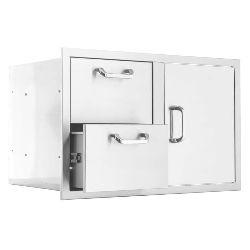 PCM 32-Inch Door & Double Drawer Combo | Full Extension Drawers