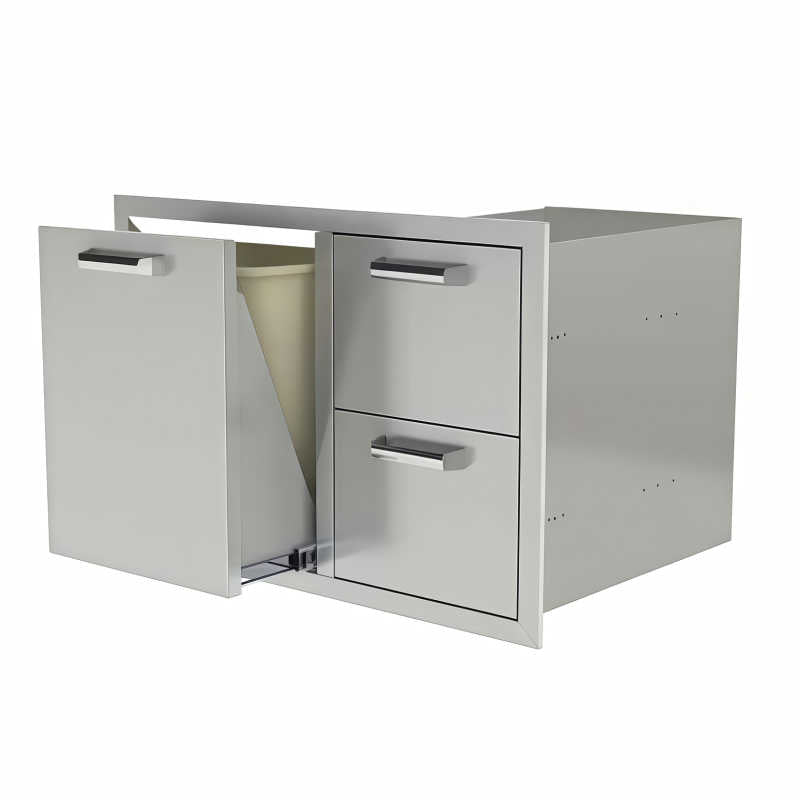 PCM 260 Series 32-Inch Double Drawer & Trash/Propane Drawer Combo - Contempo
