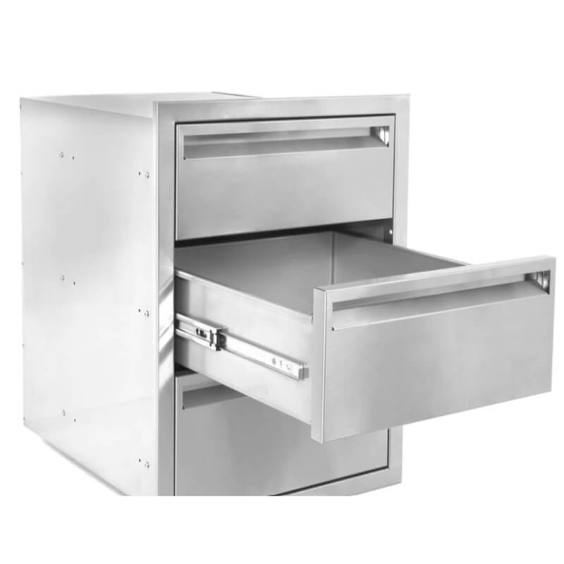 PCM 350 Series 16-Inch Triple Access Drawer | 304 Stainless Steel