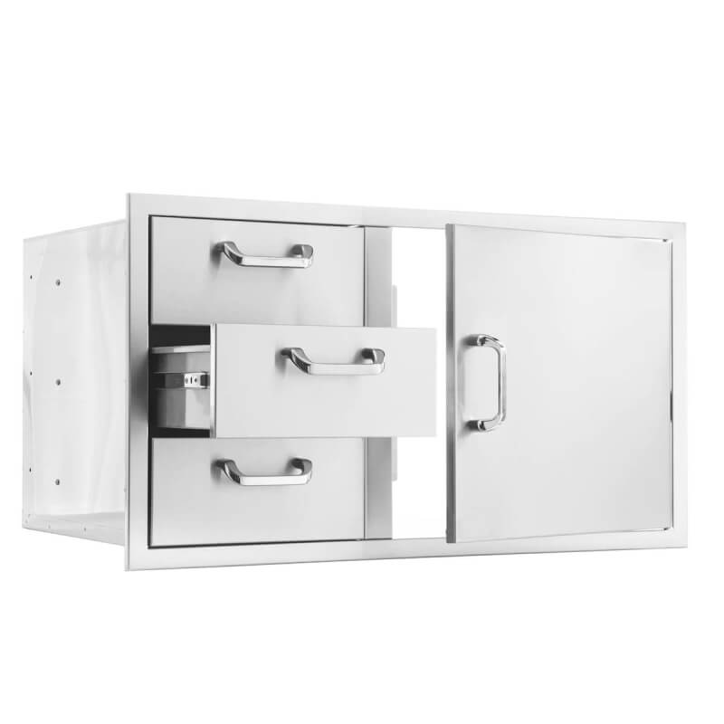 PCM 39-Inch Door & Triple Drawer Combo | Flush Mounting