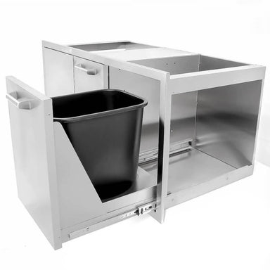 PCM 42-Inch Door, Double Drawer w/ Trash Roll-Out Combo | Includes Trash Bin