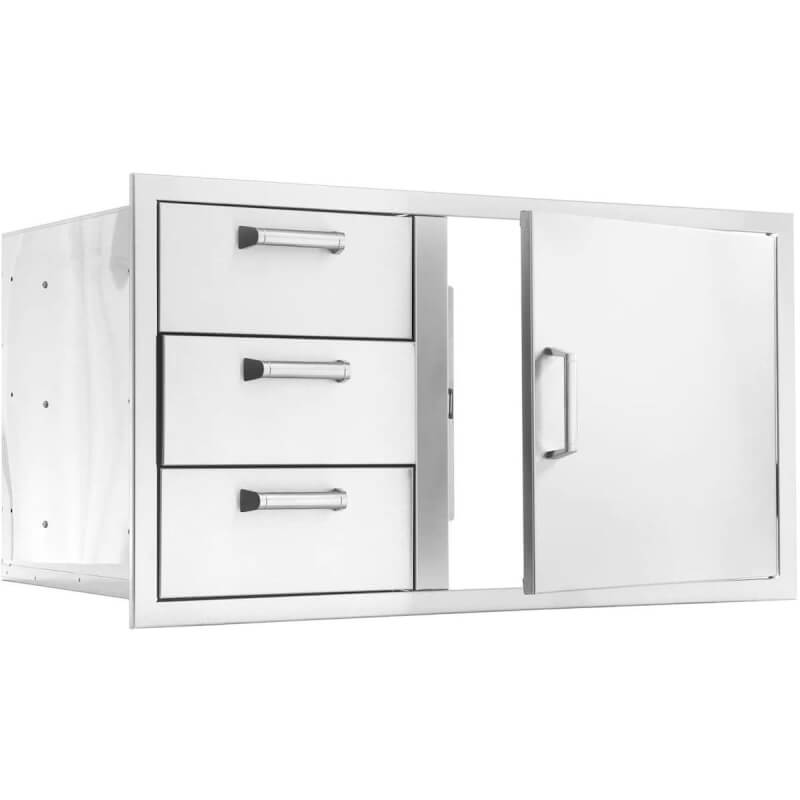 PCM 39-Inch Door & Triple Drawer Combo | Reversible Door Hinge