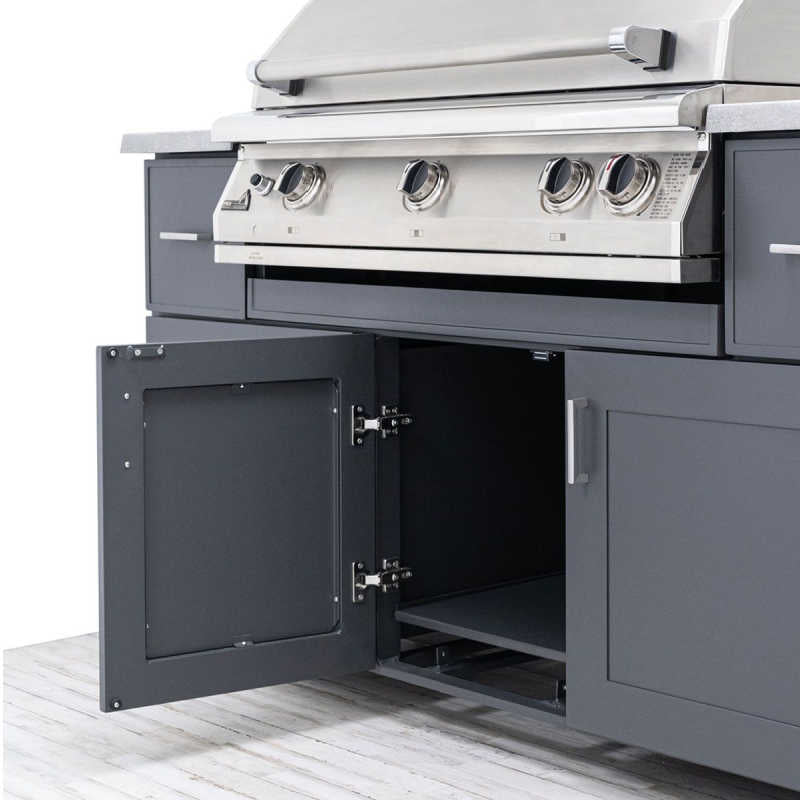 PGS 67-Inch Modano BBQ Island | Storage Detail
