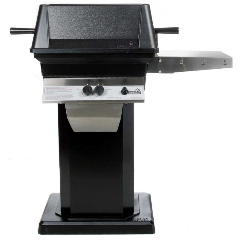 PGS A30 Cast Aluminum Gas Grill On Black Patio Base