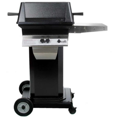 PGS A30 Cast Aluminum Gas Grill On Black Portable Pedestal Base