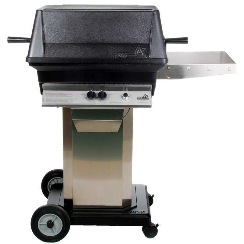 PGS A30 Cast Aluminum Gas Grill On Stainless Steel Portable Pedestal Base