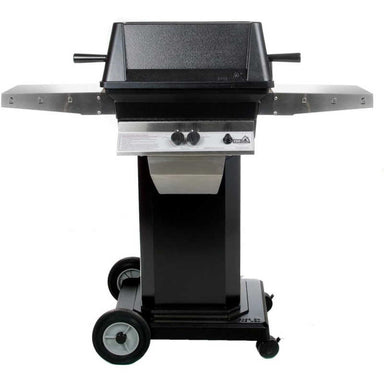 PGS A40 Cast Aluminum Gas Grill On Black Portable Pedestal Base