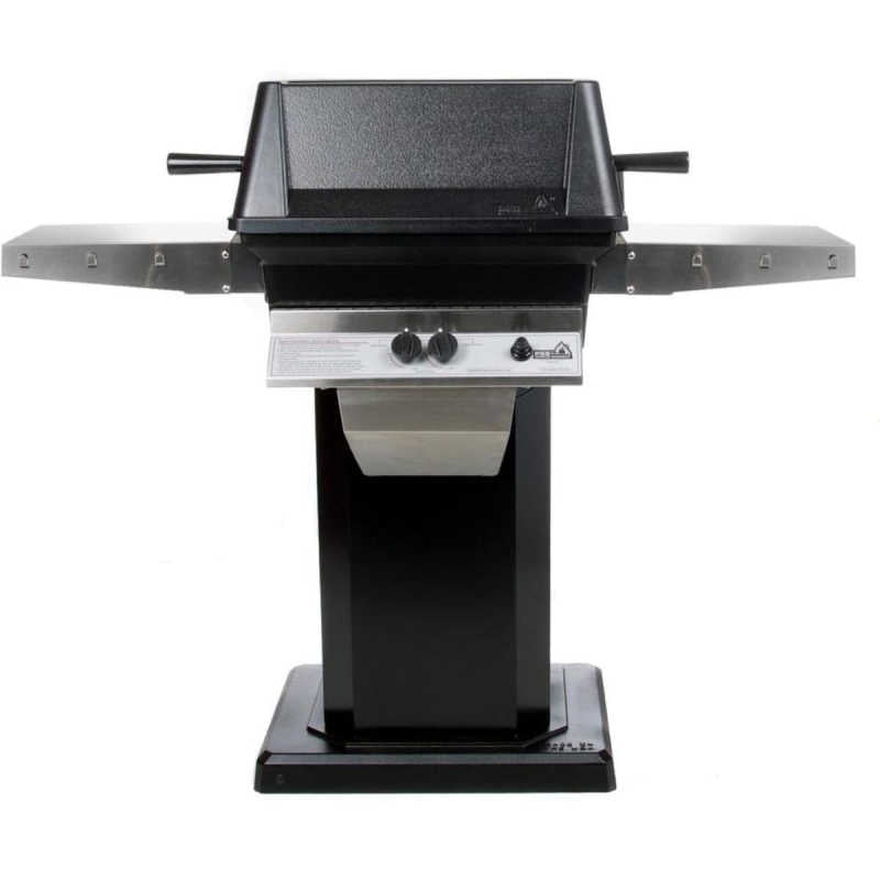 PGS A40 Cast Aluminum Gas Grill On Black Patio Base