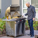 PGS Commercial E-Series 30 Inch Electric Grill on Pedestal | Shown on Patio