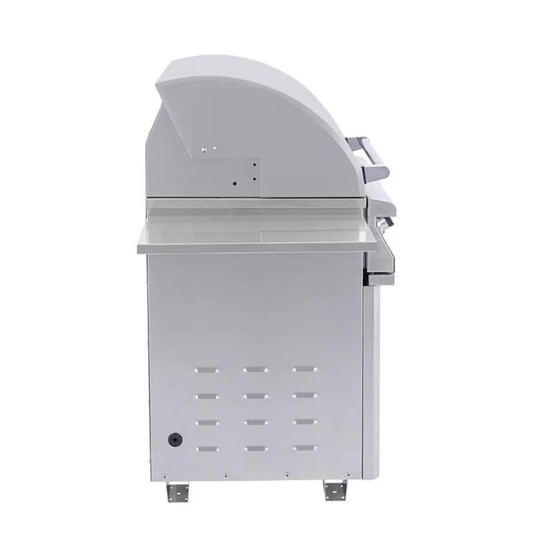 PGS Commercial E-Series 30 Inch Electric Grill on Pedestal | Side View