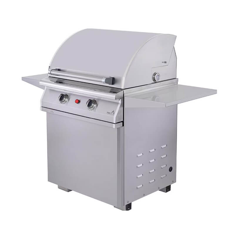 PGS Commercial E-Series 30 Inch Electric Grill on Pedestal | 304 Stainless Steel