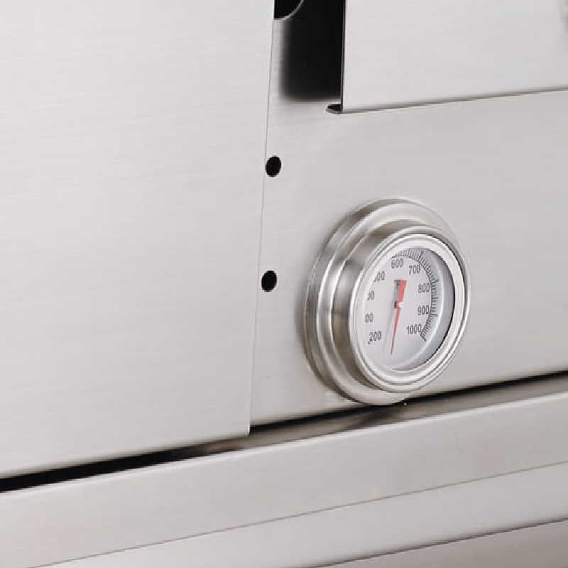 PGS Gas Grill Thermometer on Side