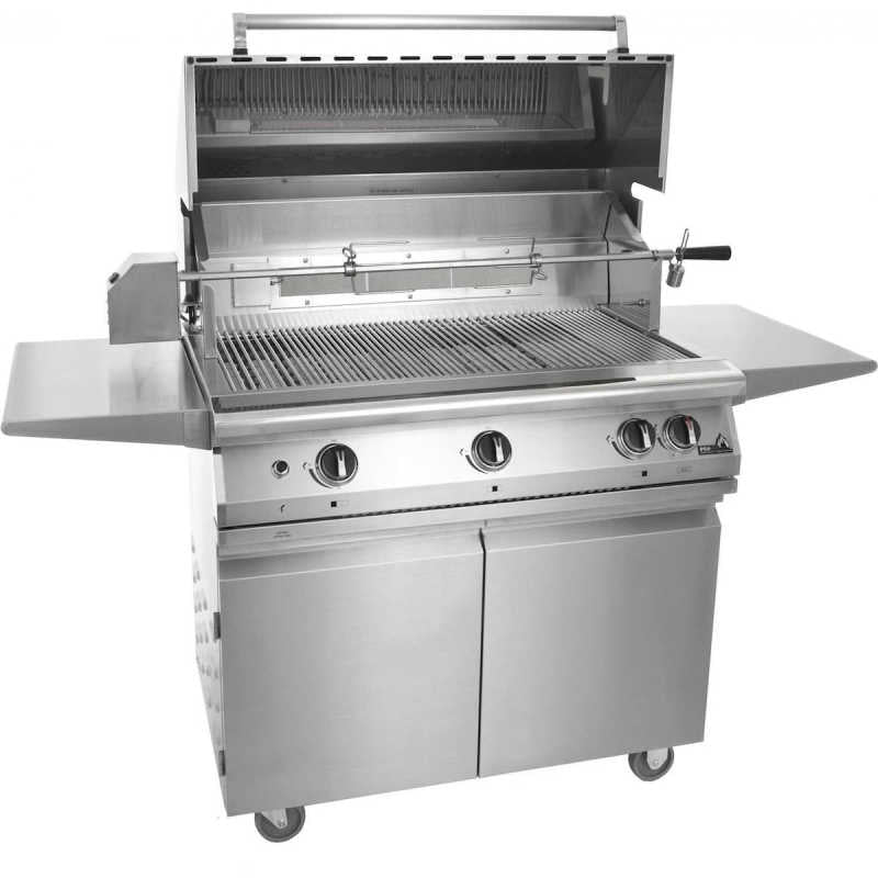 PGS Pacifica Freestanding Grill | Rotisserie Burner & Kit Included