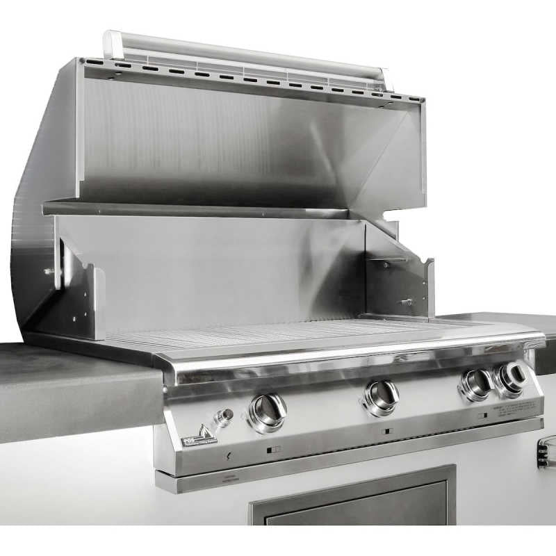 PGS T-Series S36T Commercial Built-In Gas Grill With Timer | 304 Stainless Steel