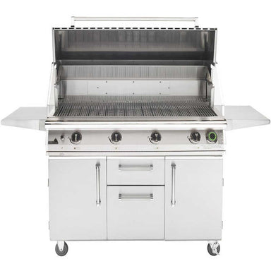PGS T-Series Commercial 51-Inch Freestanding Grill With Timer | Hood Open