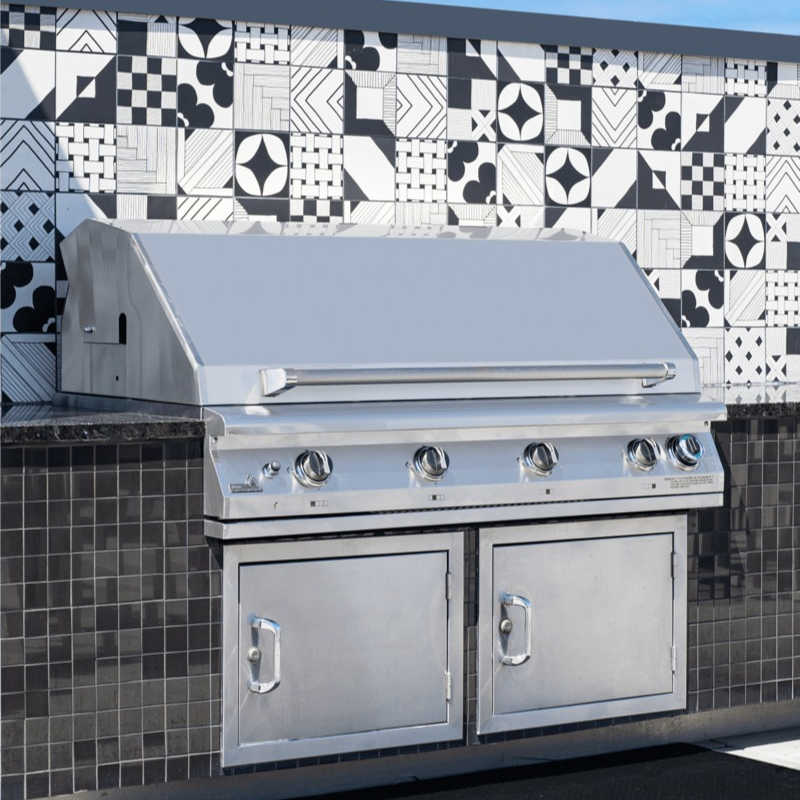 PGS S51T T Series Gas Grill | Shown At Apartment Complex