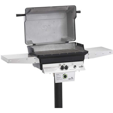 PGS T-Series T40 Commercial Cast Aluminum Gas Grill With Timer On In-Ground Post