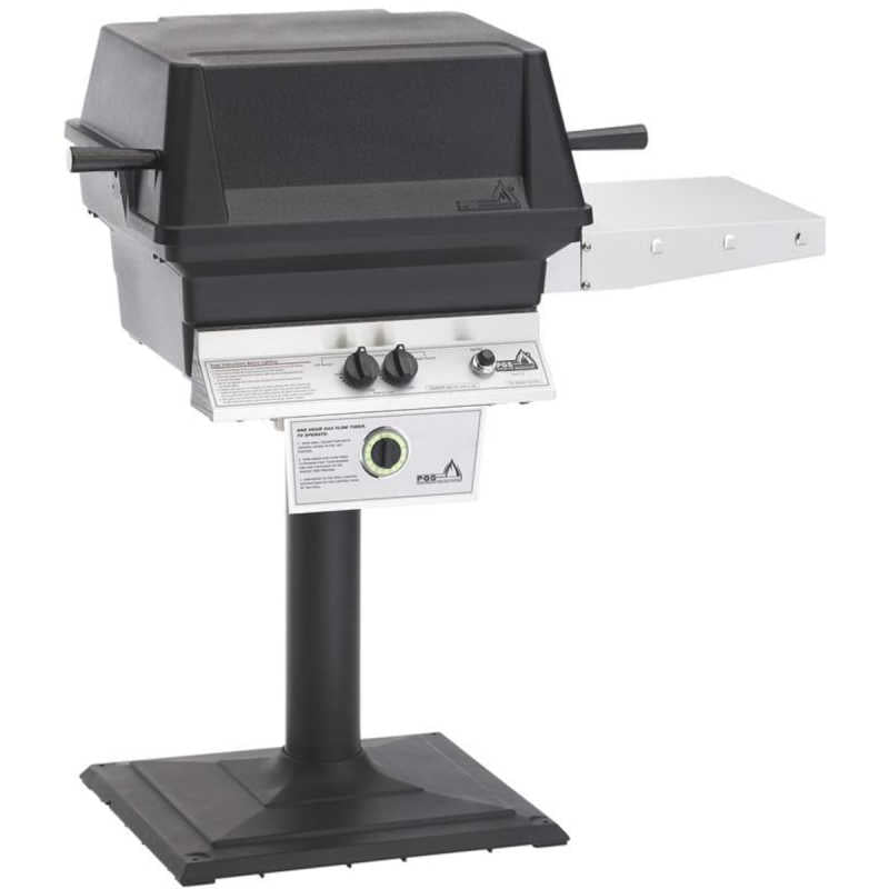 PGS T-Series T30 Commercial Cast Aluminum Gas Grill With Timer On Bolt-Down Patio Post