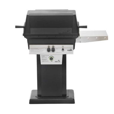 PGS T-Series T30 Commercial Cast Aluminum Gas Grill With Timer On Black Patio Base