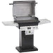 PGS T40 Aluminum Gas Grill On Bolt-Down Patio Post | Hood Opened