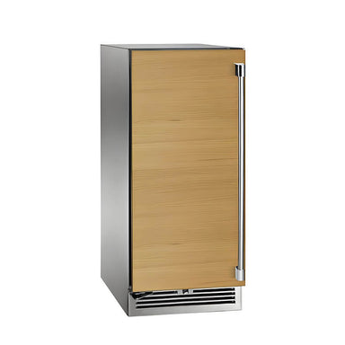 Perlick 15-Inch Signature Series Stainless Steel Panel Ready Outdoor Refrigerator with Door Lock | Left Hinge