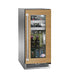 Perlick 15-Inch Signature Series Panel Ready Glass Door Marine Grade Outdoor Beverage Center with Lock - Left Hinge