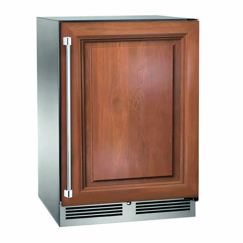 Perlick 24-Inch 5.2 Cu. Ft. Signature Series Stainless Steel Panel Ready Outdoor Freezer with Lock | Cabinet Door